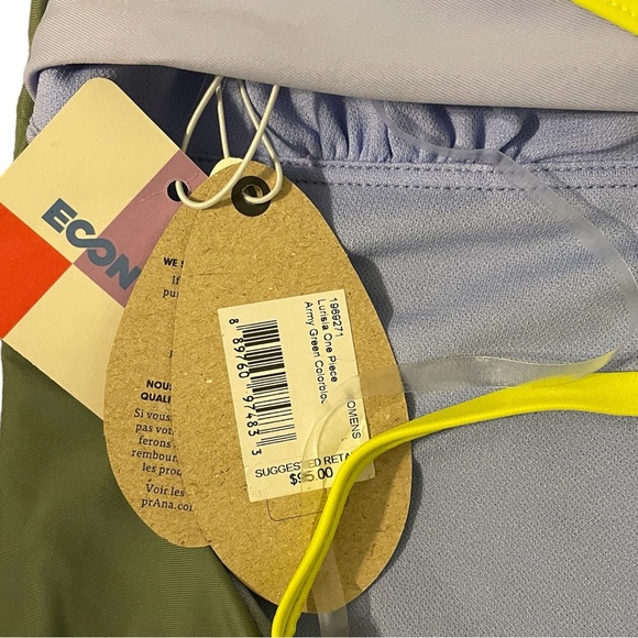 Prana | Women’s Sz Lg, Lurisia One Piece Swimsuit, Color block, Tie Back, Cheeky - Picture 3 of 8